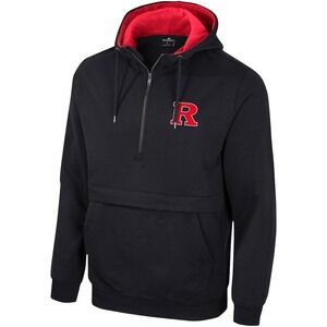 Rutgers Scarlet Knights Colosseum Half-Zip Hoodie - BlackSize L